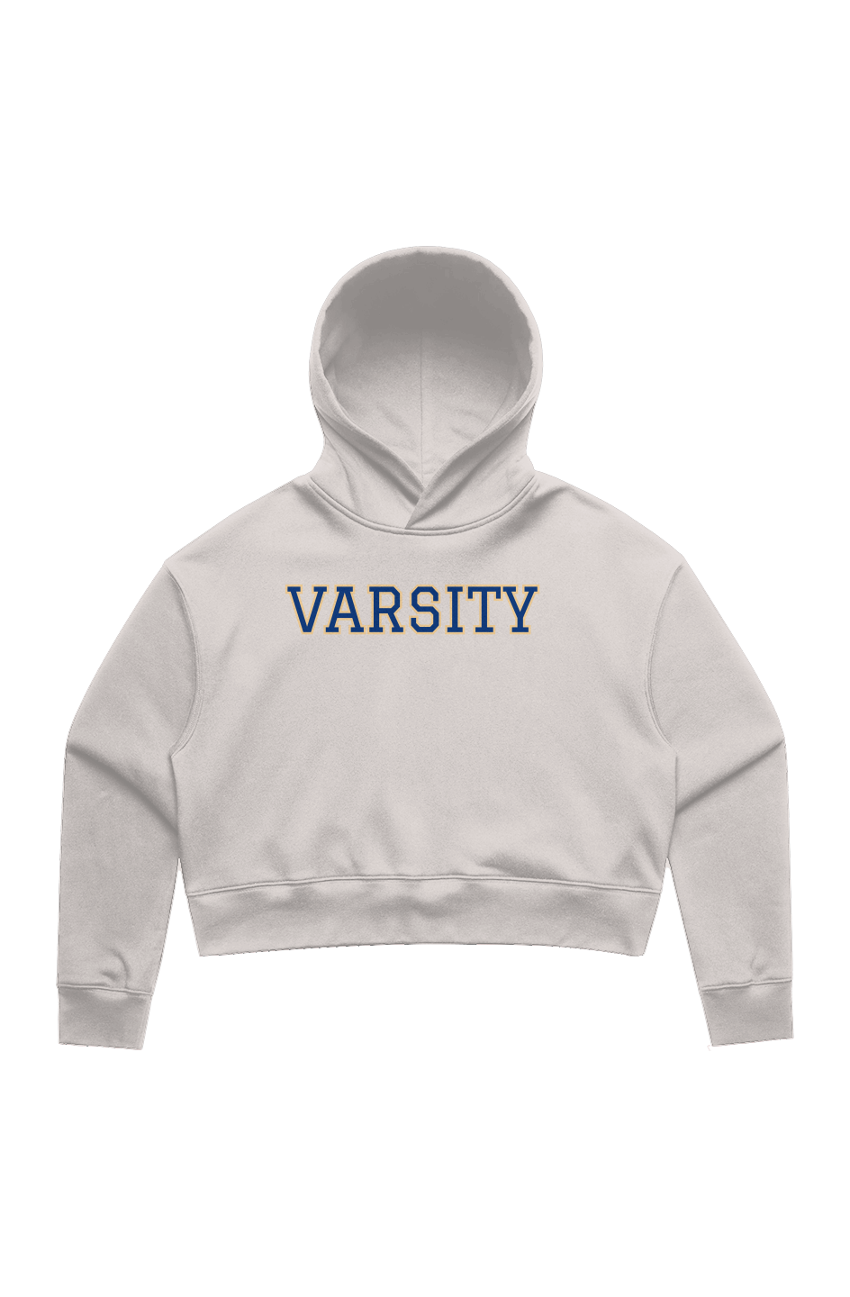 Varsity with Arm Patch Relax Crop Hood