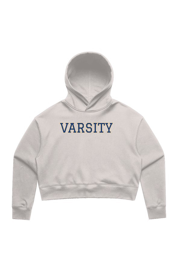 Varsity with Arm Patch Relax Crop Hood