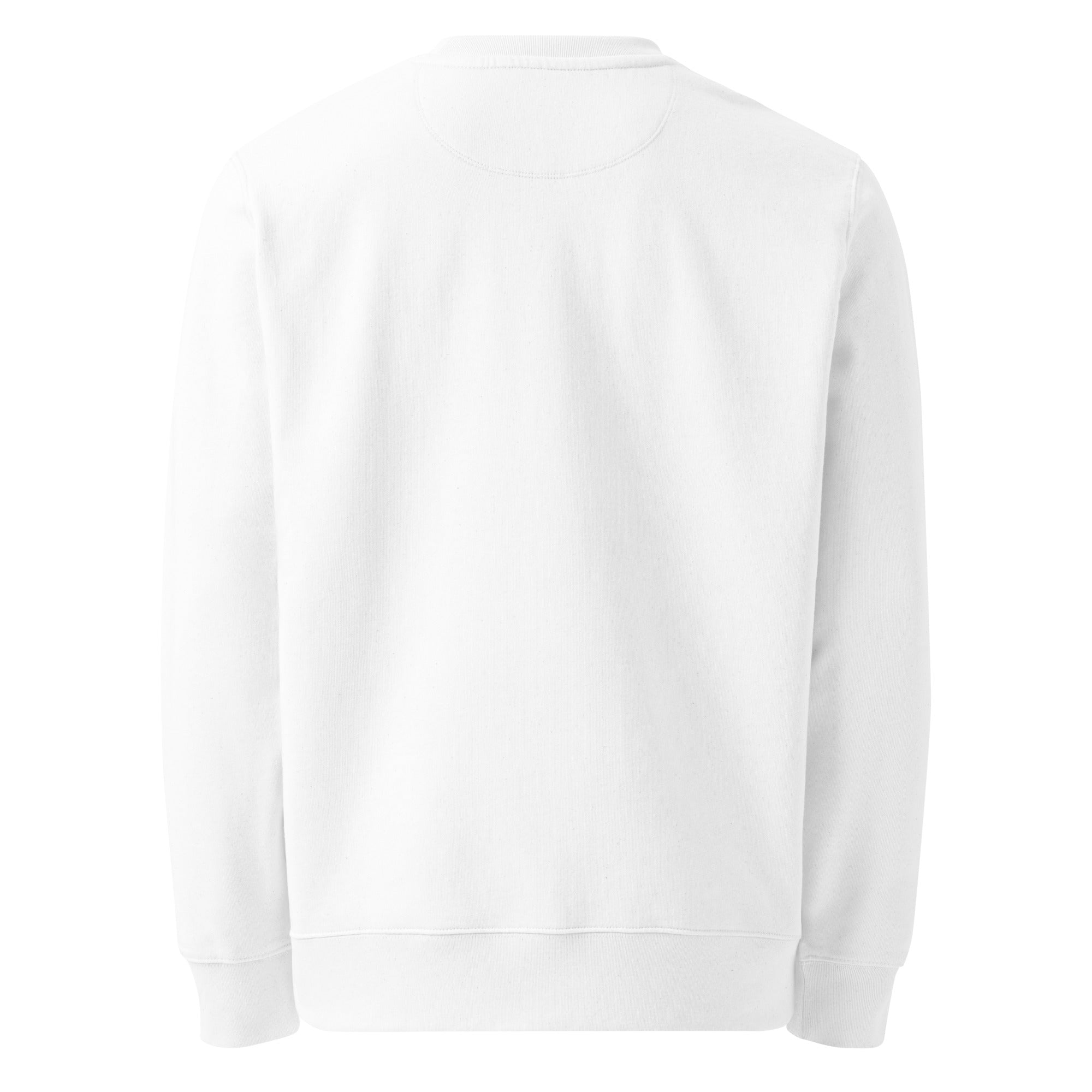 white sweatshirt